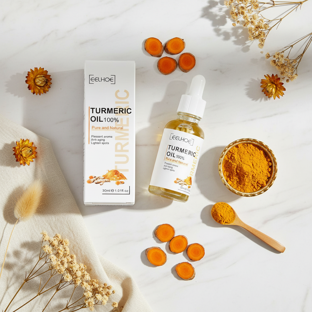 Suero Iluminador de Cúrcuma — Corrector de Manchas Oscuras + Tono de Piel