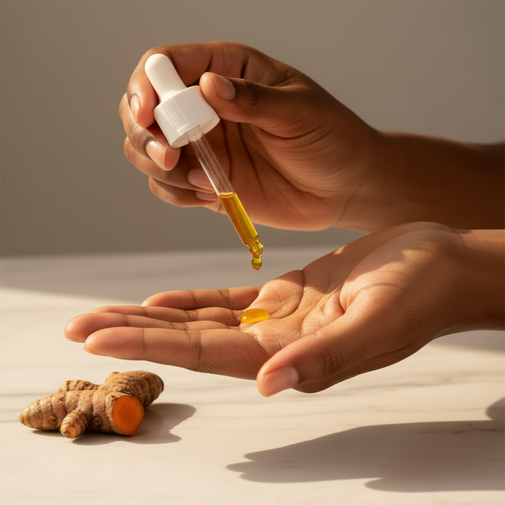 Suero Iluminador de Cúrcuma — Corrector de Manchas Oscuras + Tono de Piel