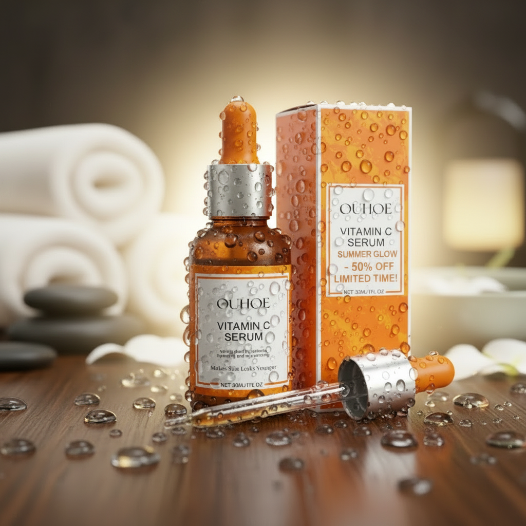 Radiance Revival Serum vitamin C dark spot corrector 
glow oil melanin skin GLOWRIUS luxury beauty ritual