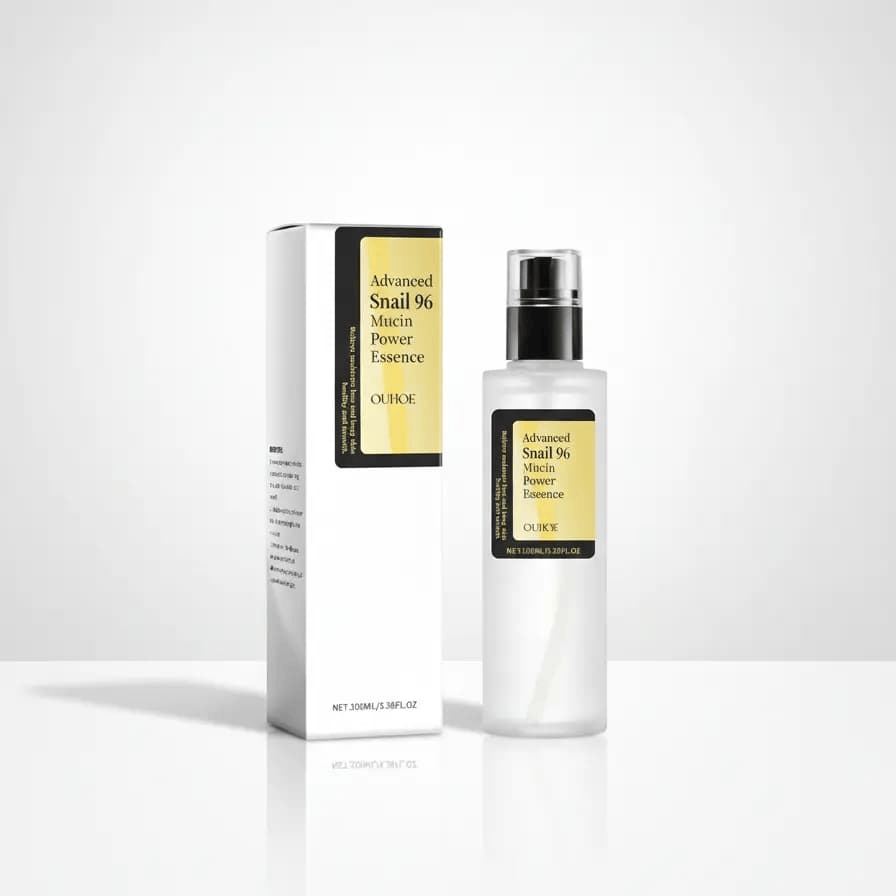 Snail glow essence 96% snail secretion hydrating serum 
skin repair barrier GLOWRIUS ritual skincare